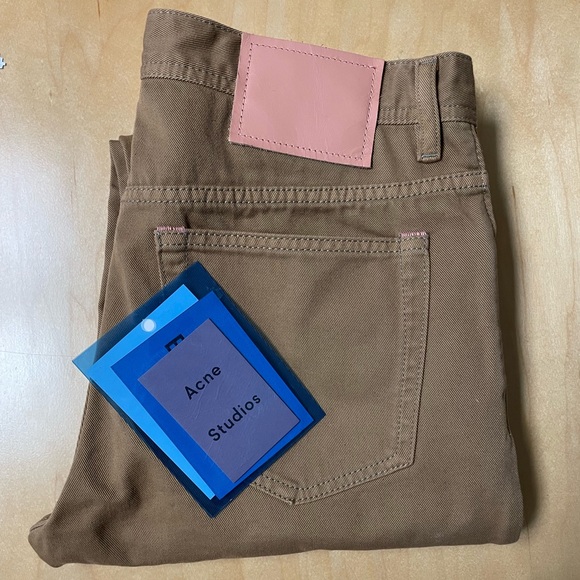 Acne Studio blå konst River Caramel Twill Pant - Picture 2 of 5